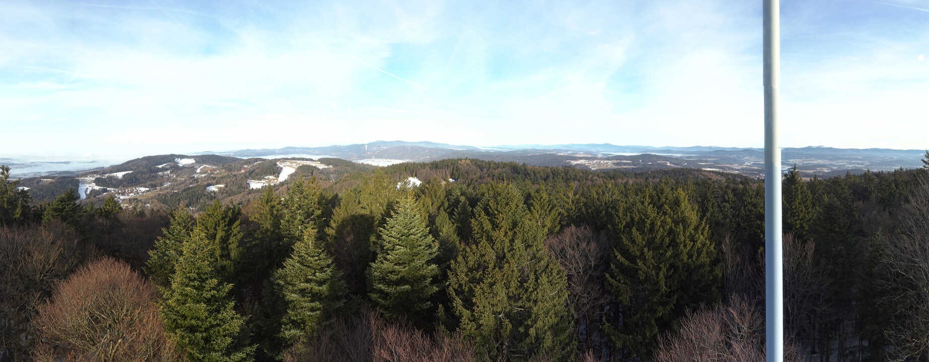 Archived image Webcam Lookout tower at Brotjacklriegel