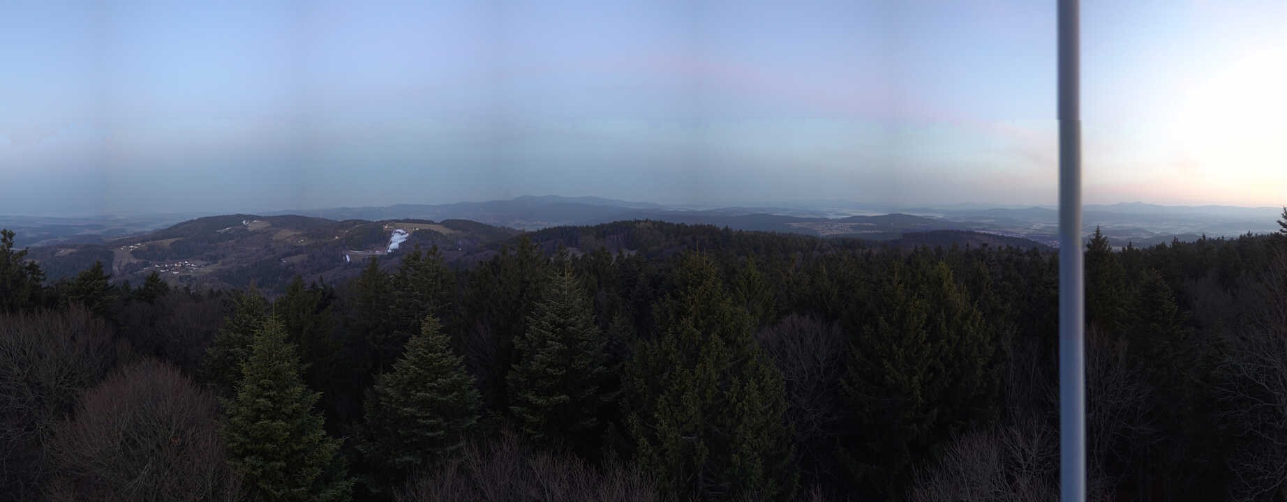 Archived image Webcam Lookout tower at Brotjacklriegel