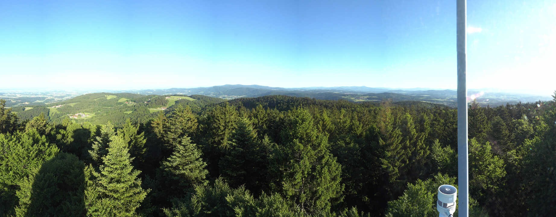 Archived image Webcam Lookout tower at Brotjacklriegel