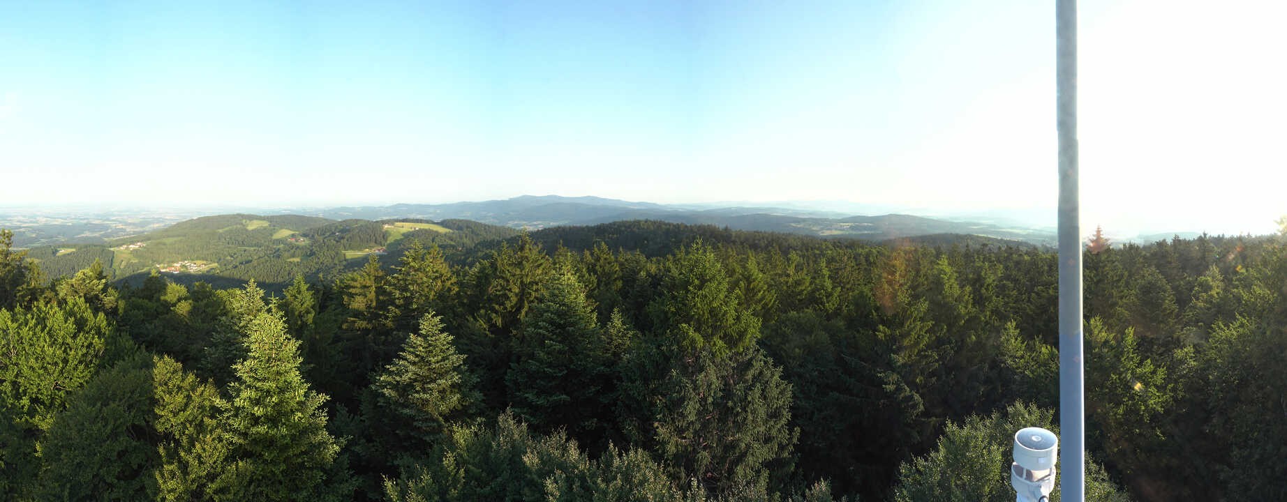 Archived image Webcam Lookout tower at Brotjacklriegel