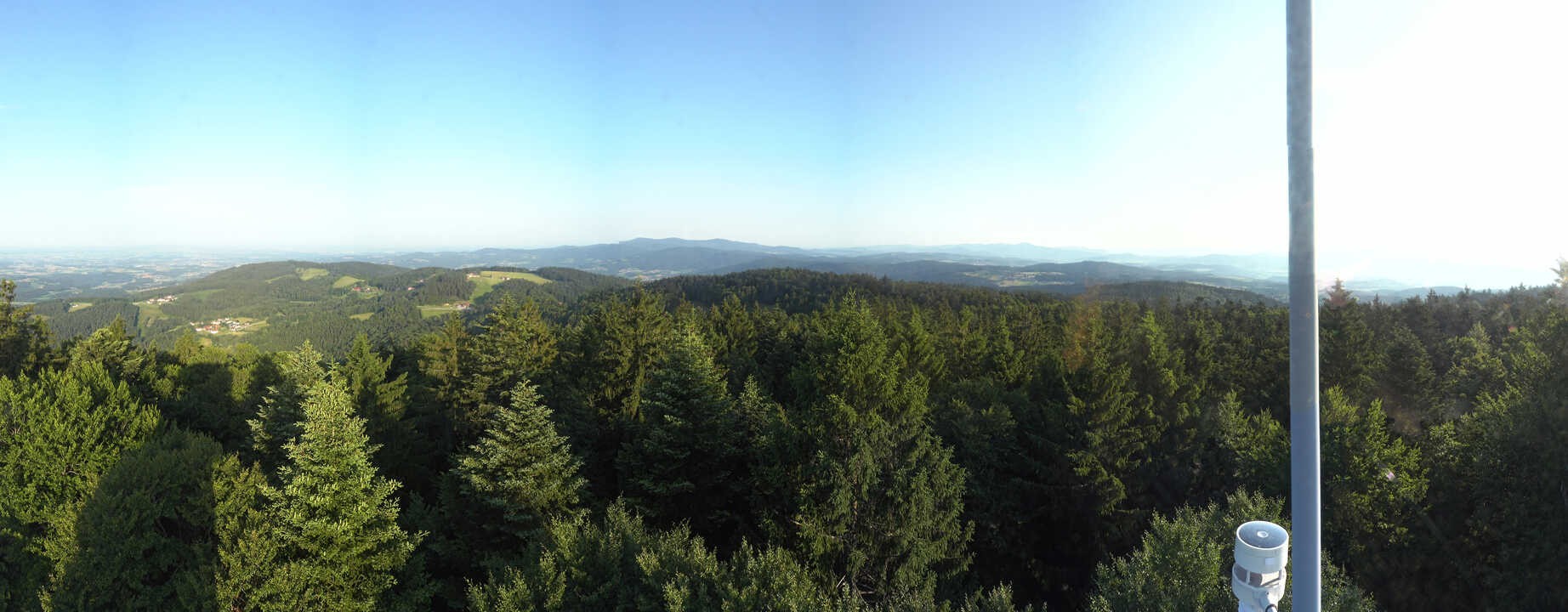 Archived image Webcam Lookout tower at Brotjacklriegel