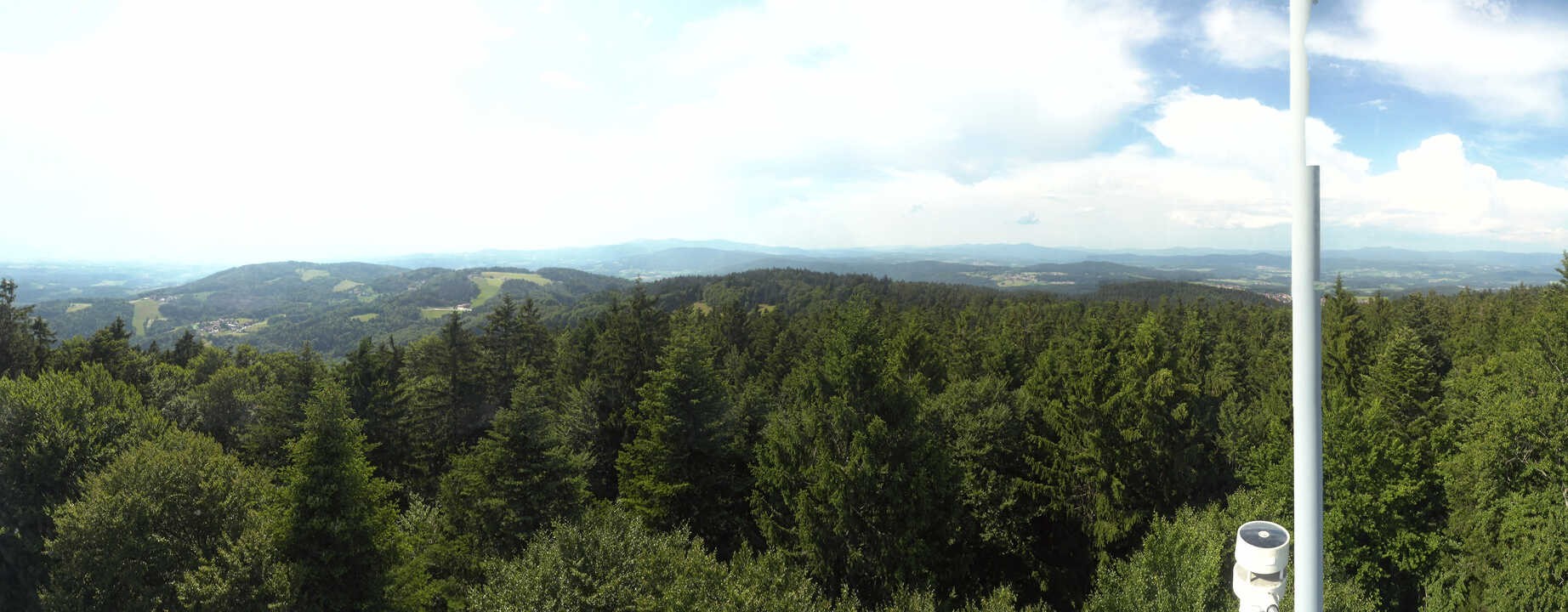 Archived image Webcam Lookout tower at Brotjacklriegel