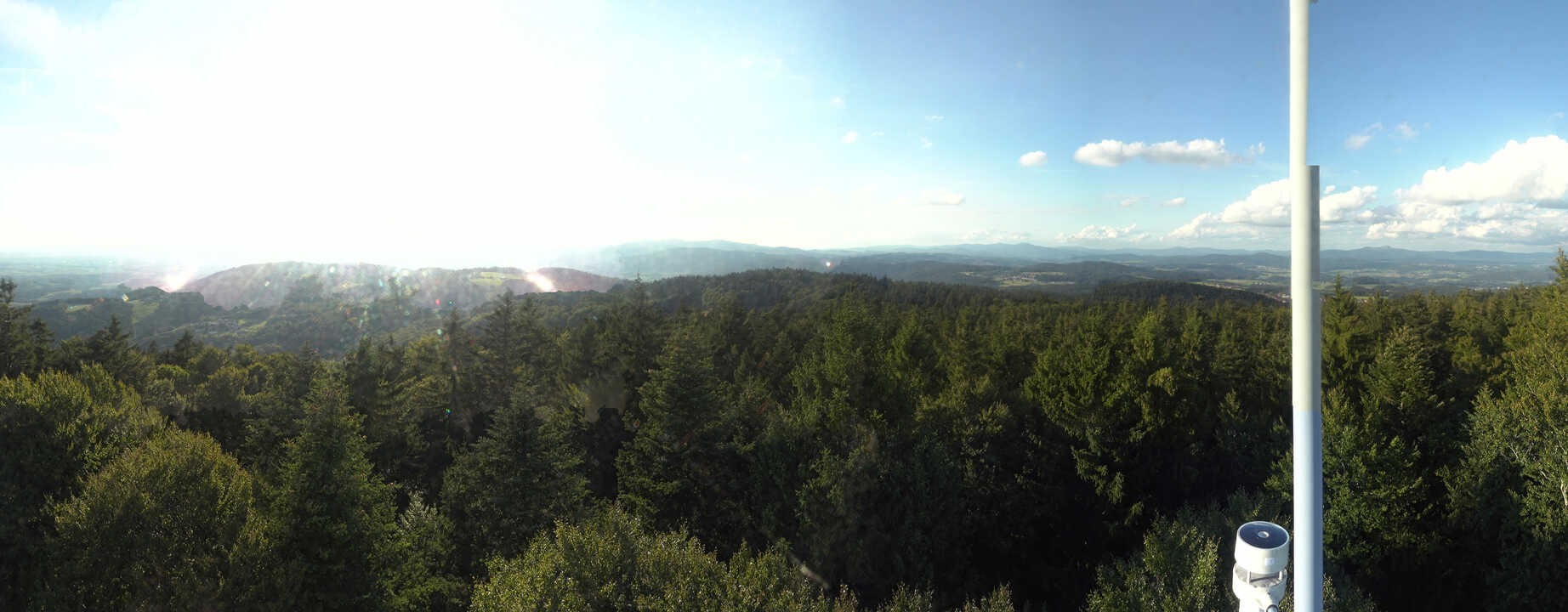 Archived image Webcam Lookout tower at Brotjacklriegel