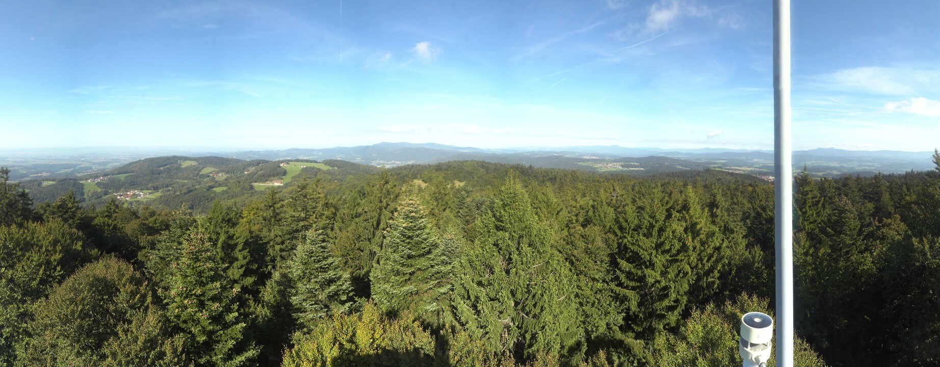 Archived image Webcam Lookout tower at Brotjacklriegel