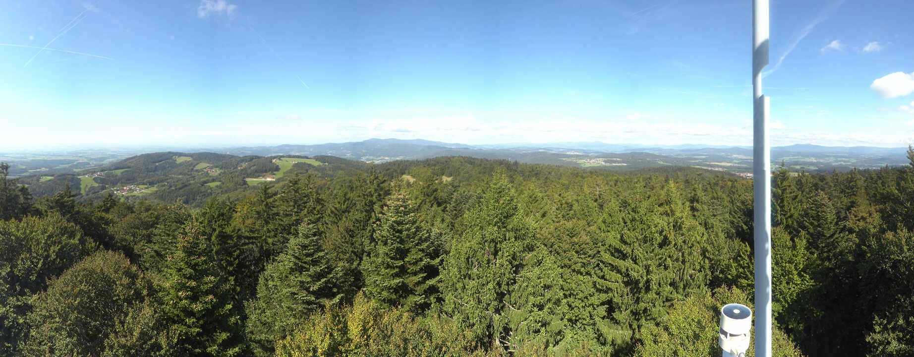 Archived image Webcam Lookout tower at Brotjacklriegel