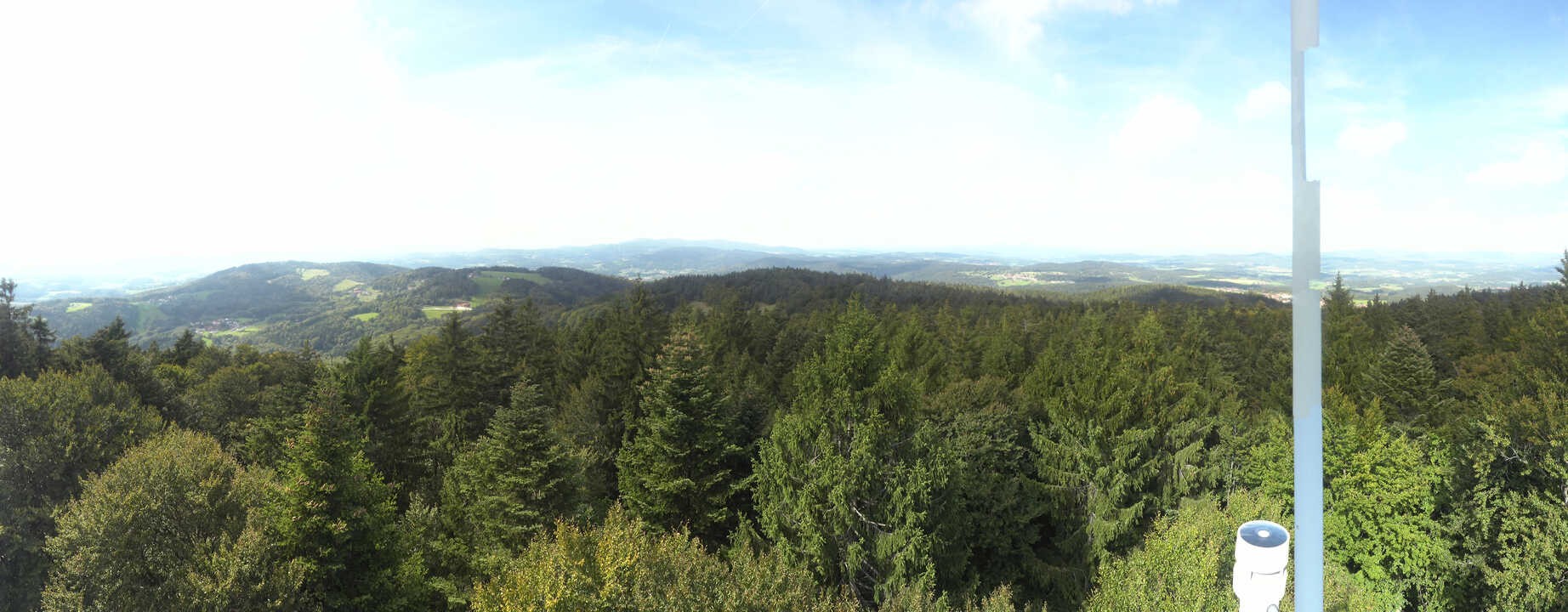 Archived image Webcam Lookout tower at Brotjacklriegel
