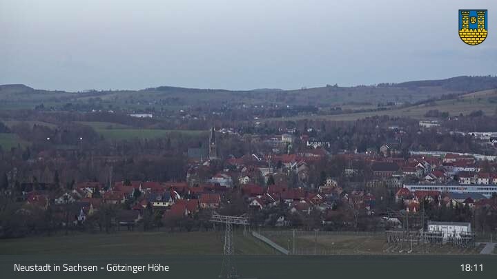Archived image Webcam Neustadt in Saxony - Götzinger Höhe