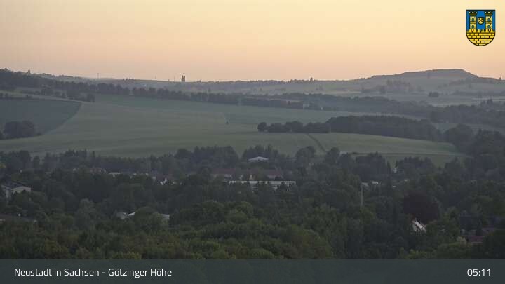 Archived image Webcam Neustadt in Saxony - Götzinger Höhe