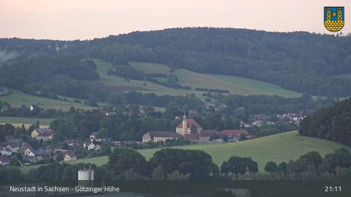 Archived image Webcam Neustadt in Saxony - Götzinger Höhe
