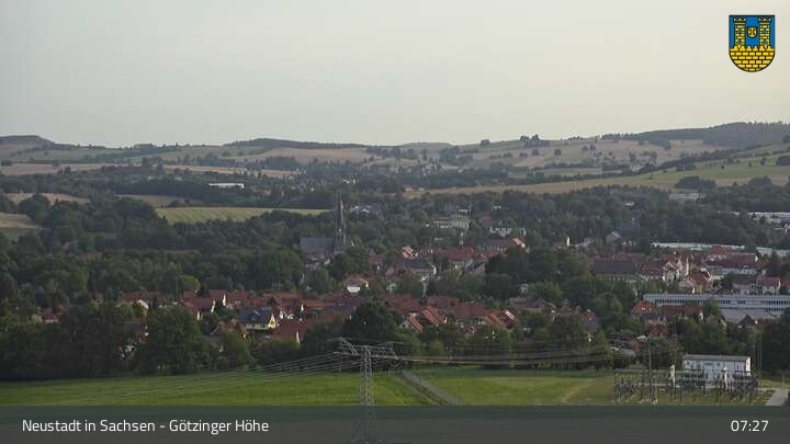 Archiv Foto Webcam Blick auf Neustadt in Sachsen