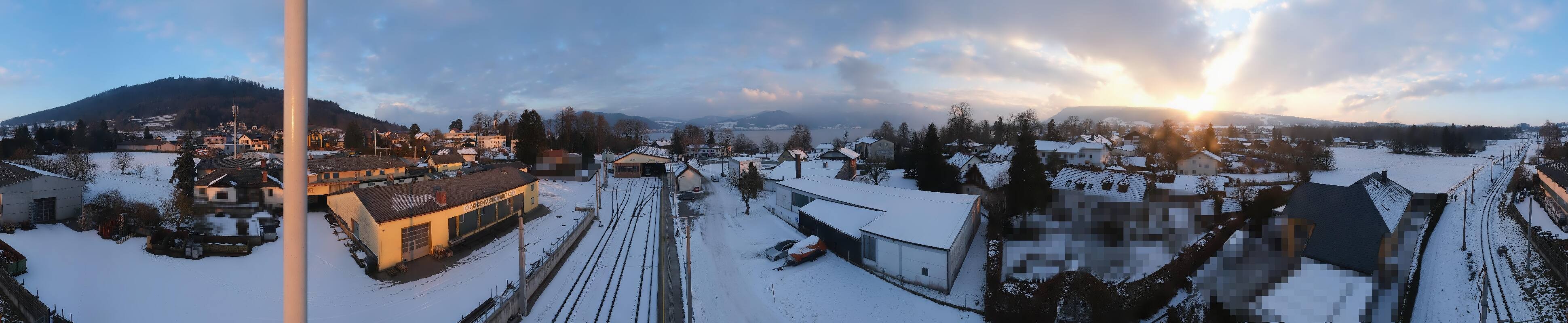 Archiv Foto Webcam Bahnhof am Attersee