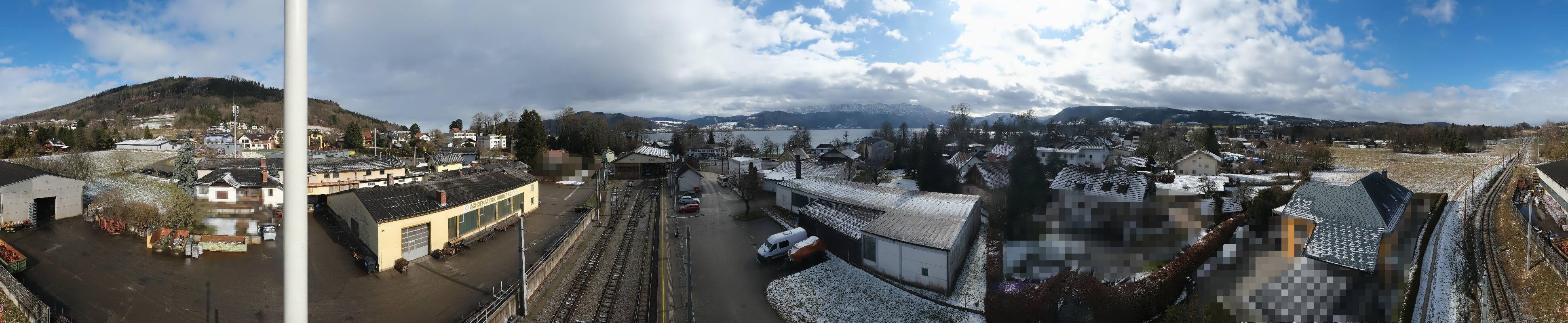 Archiv Foto Webcam Bahnhof am Attersee