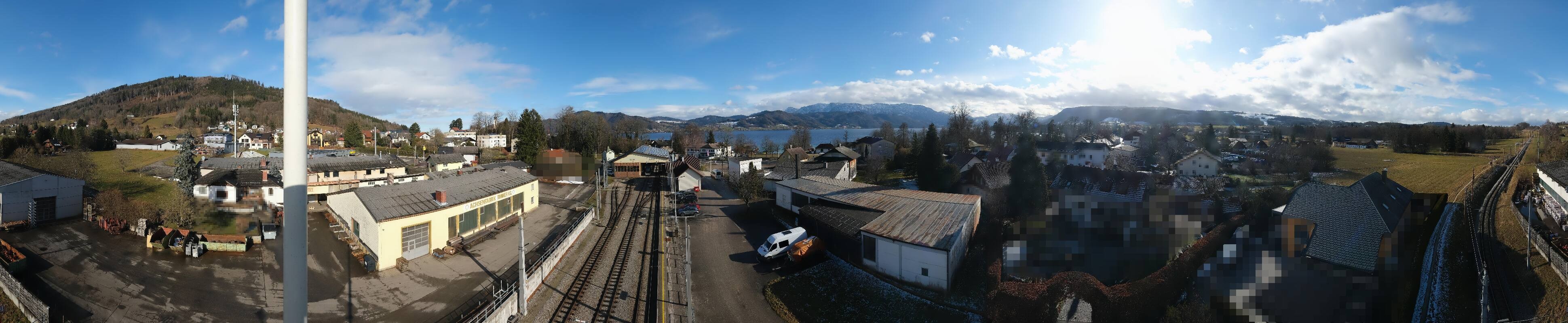 Archiv Foto Webcam Bahnhof am Attersee