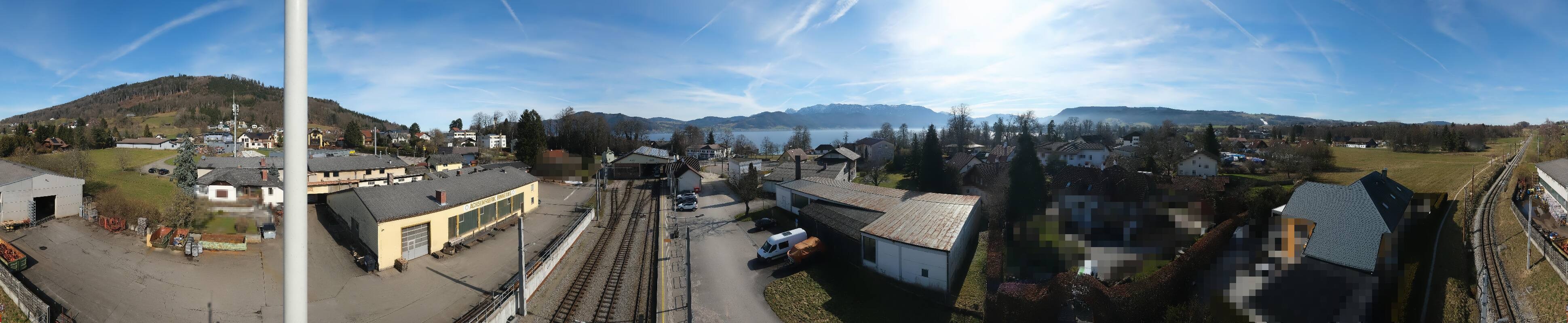 Archived image Webcam Train station at Attersee