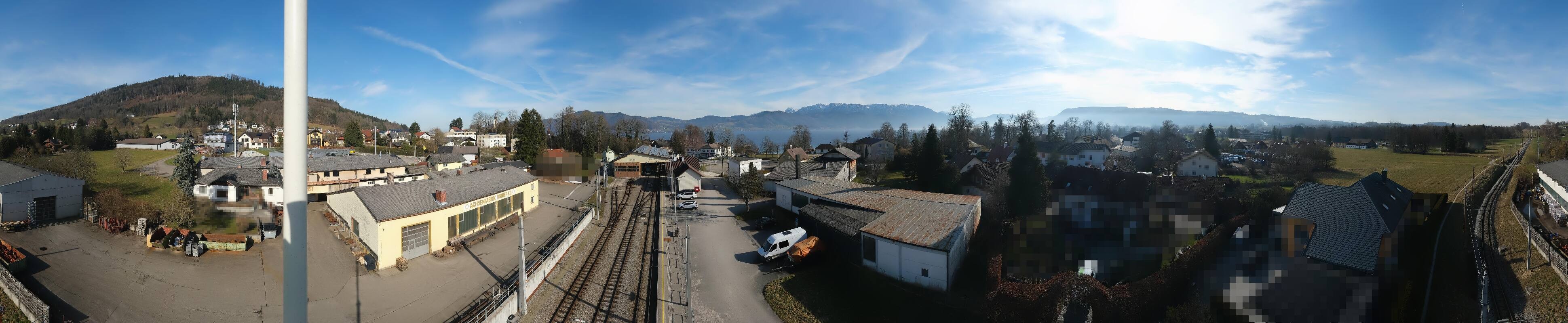 Archived image Webcam Train station at Attersee