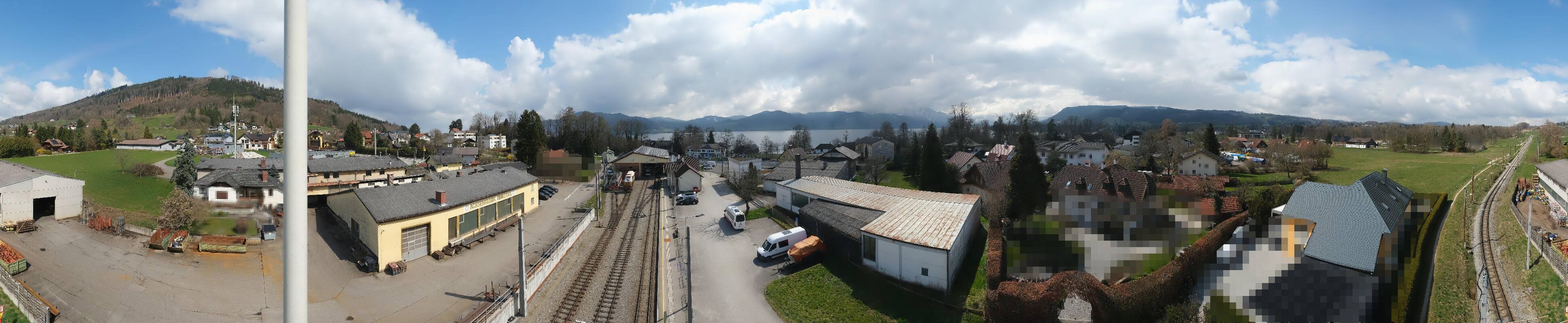 Archived image Webcam Train station at Attersee