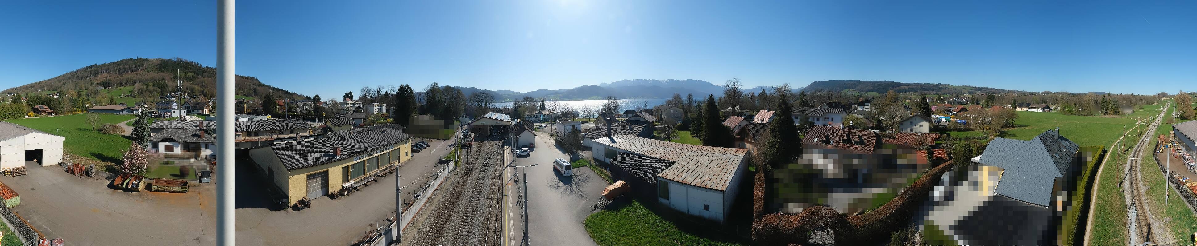 Archiv Foto Webcam Bahnhof am Attersee