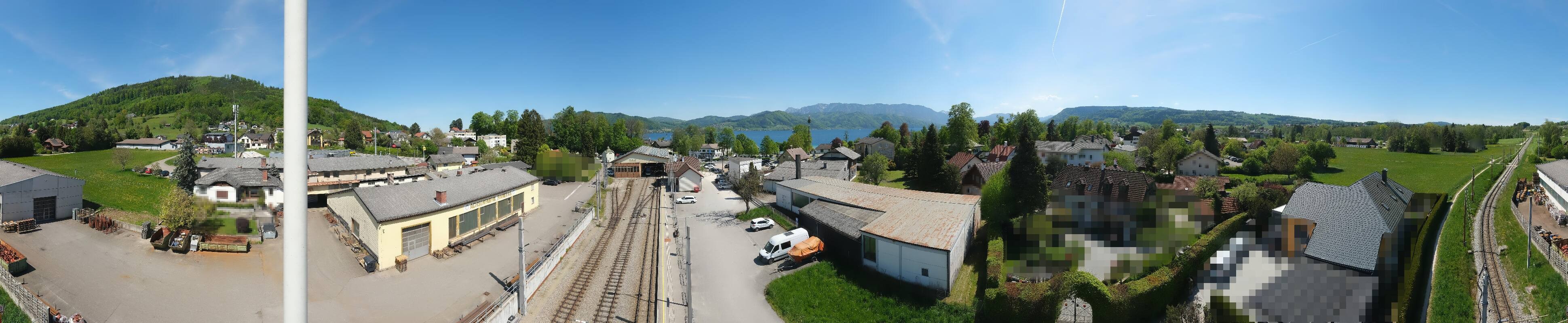 Archiv Foto Webcam Bahnhof am Attersee