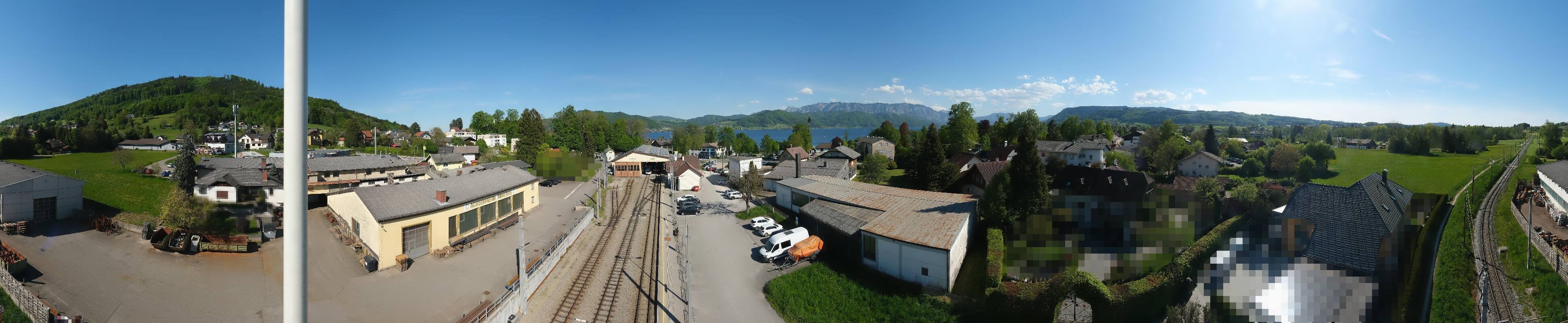 Archiv Foto Webcam Bahnhof am Attersee