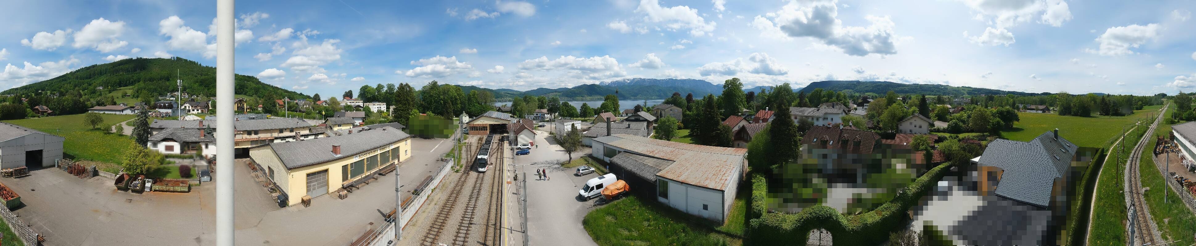 Archiv Foto Webcam Bahnhof am Attersee