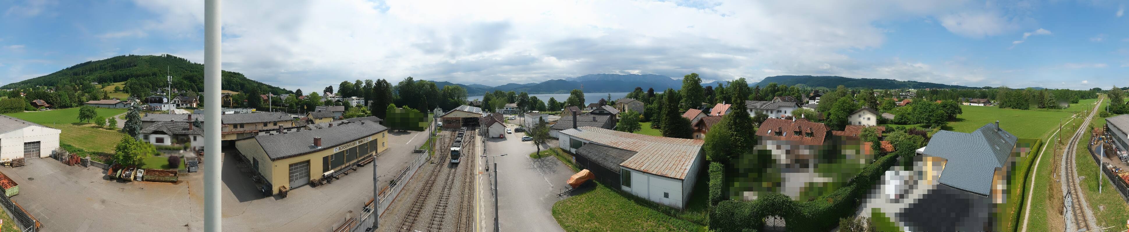 Archiv Foto Webcam Bahnhof am Attersee