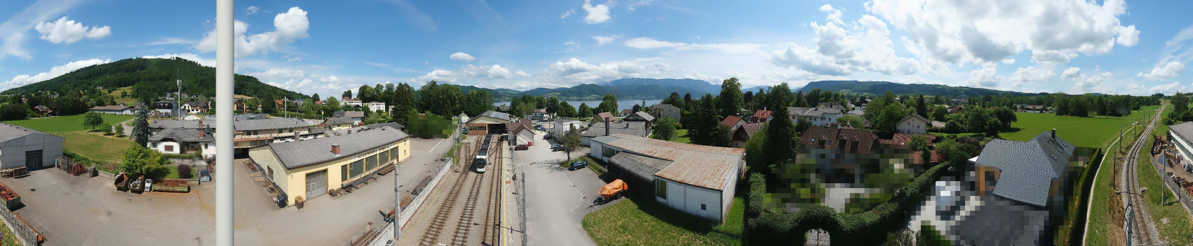 Archiv Foto Webcam Bahnhof am Attersee