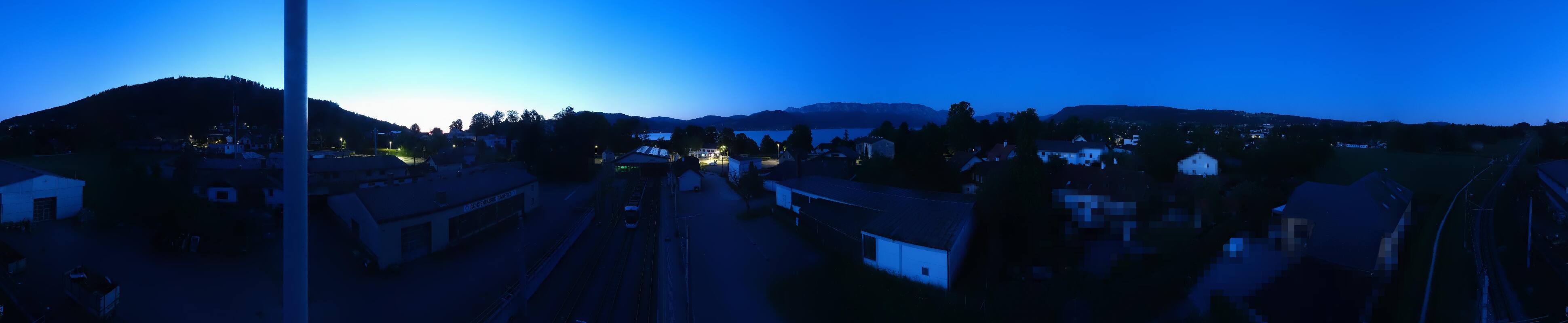 Archived image Webcam Train station at Attersee