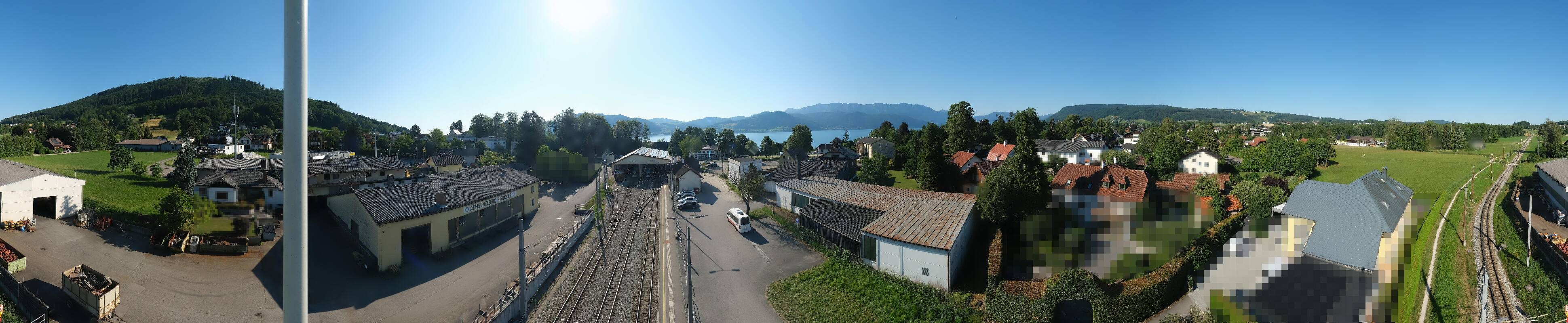 Archived image Webcam Train station at Attersee