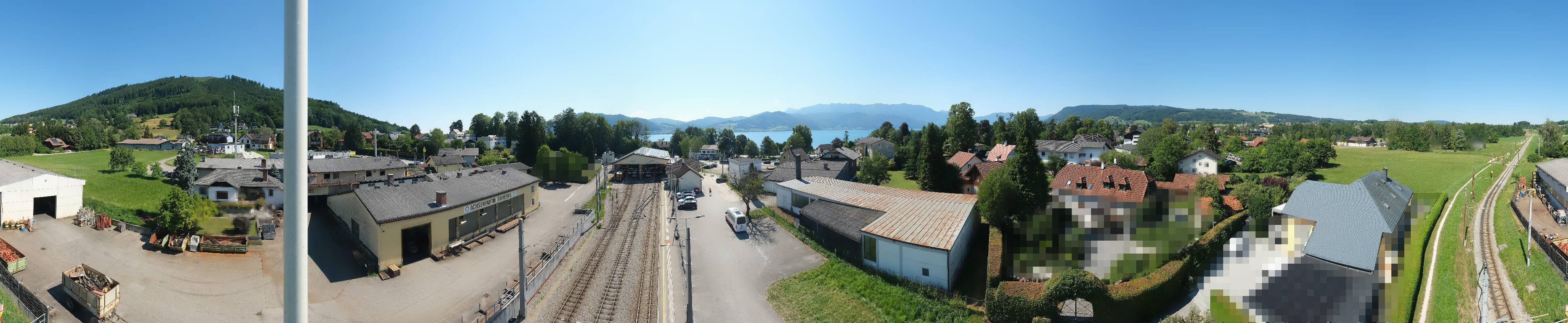 Archived image Webcam Train station at Attersee