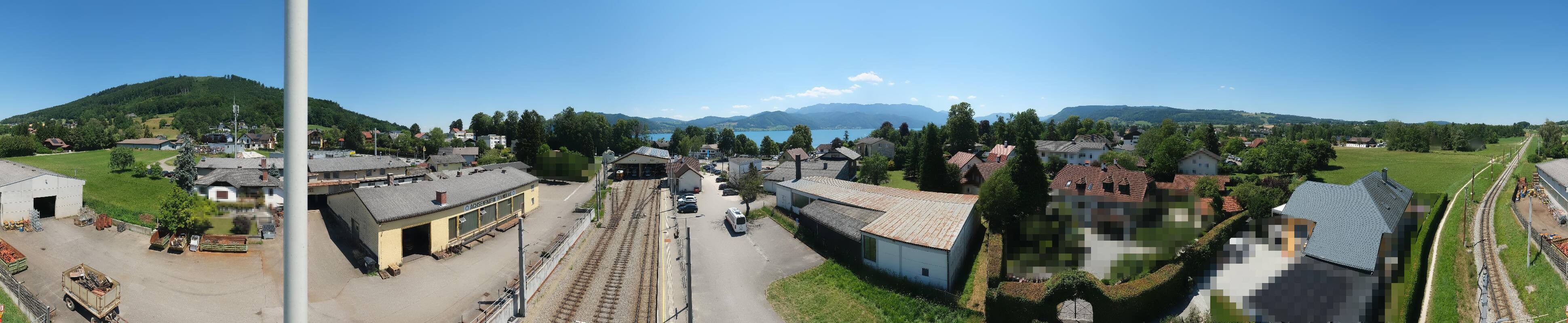 Archived image Webcam Train station at Attersee