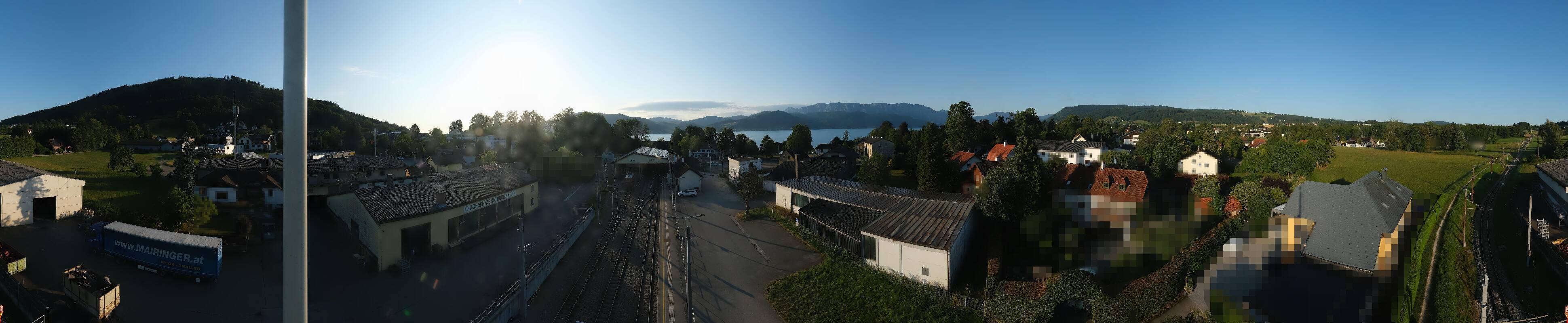 Archiv Foto Webcam Bahnhof am Attersee