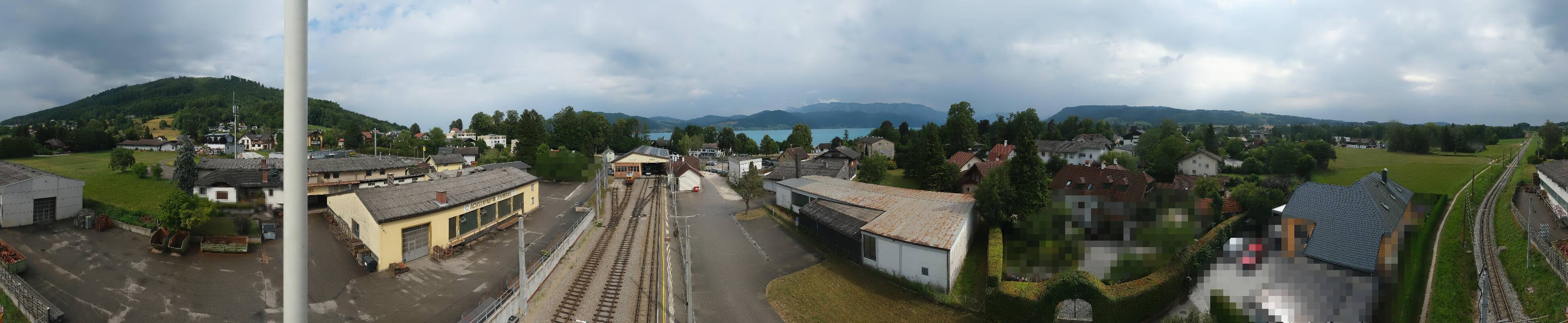 Archiv Foto Webcam Bahnhof am Attersee