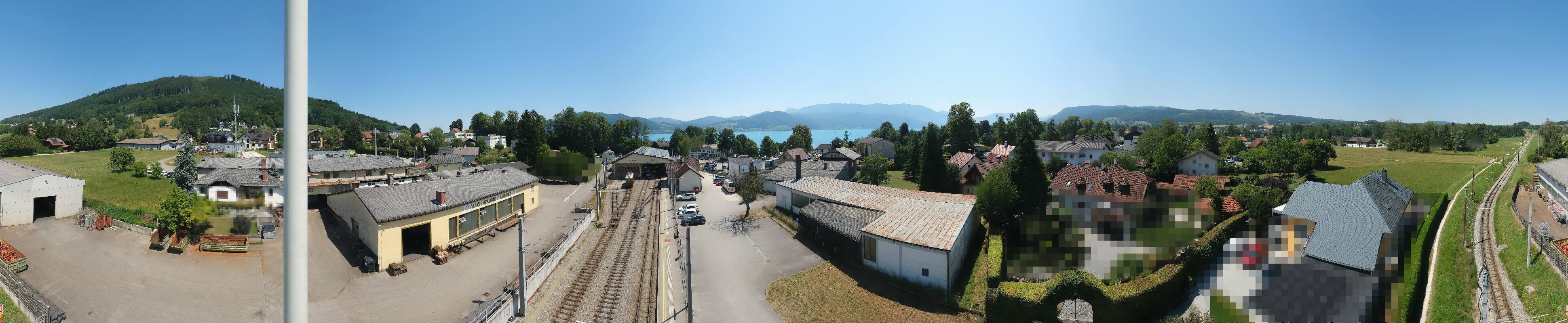 Archiv Foto Webcam Bahnhof am Attersee