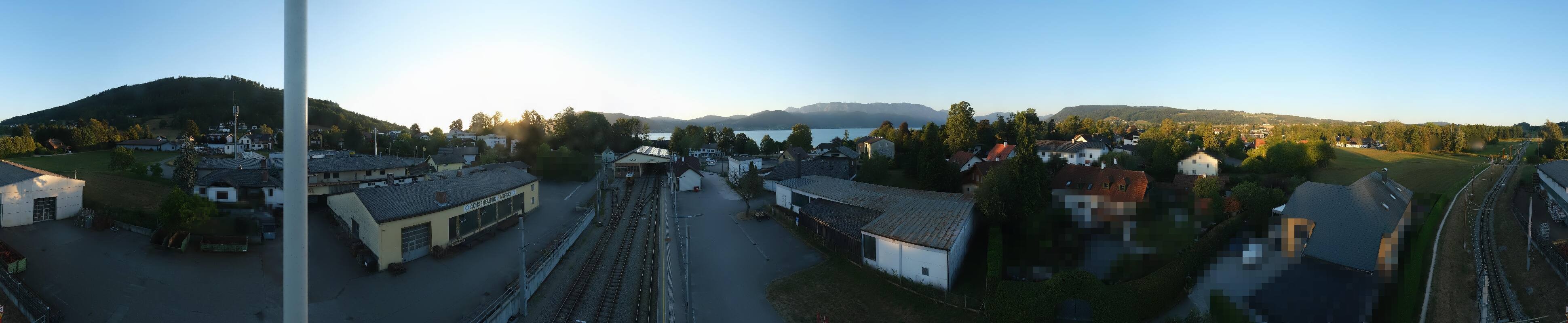 Archived image Webcam Train station at Attersee