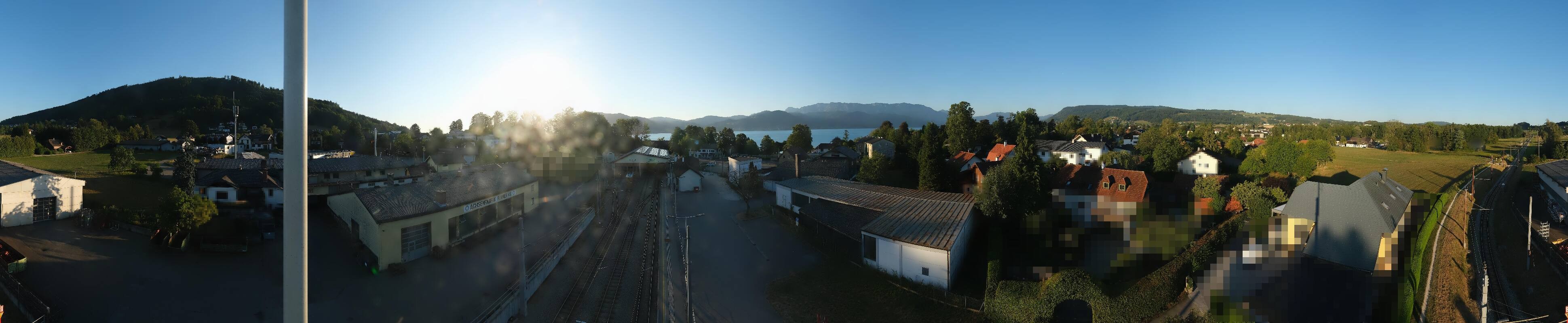 Archived image Webcam Train station at Attersee