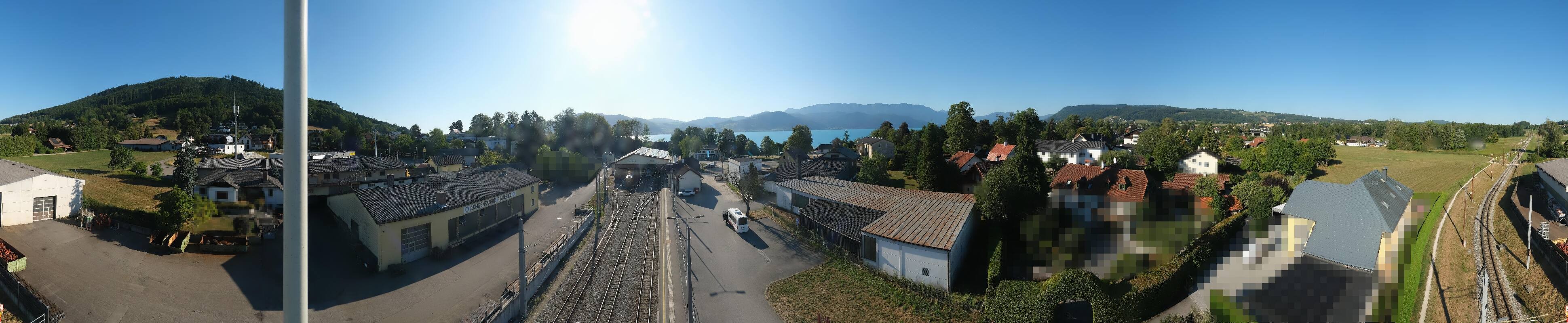Archived image Webcam Train station at Attersee