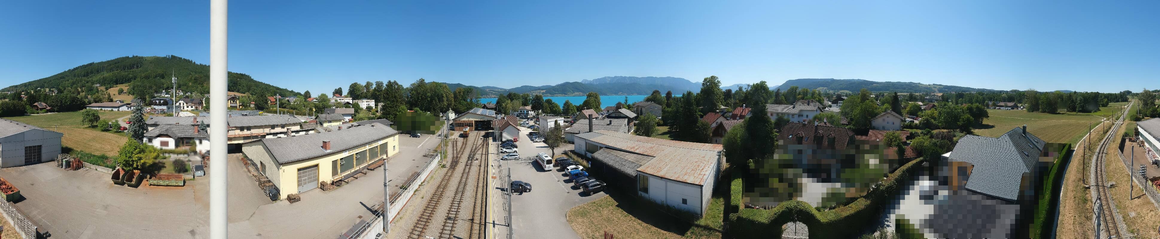 Archived image Webcam Train station at Attersee