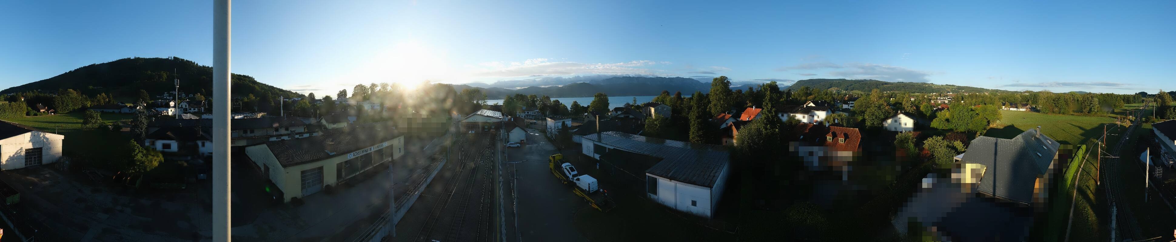 Archiv Foto Webcam Bahnhof am Attersee