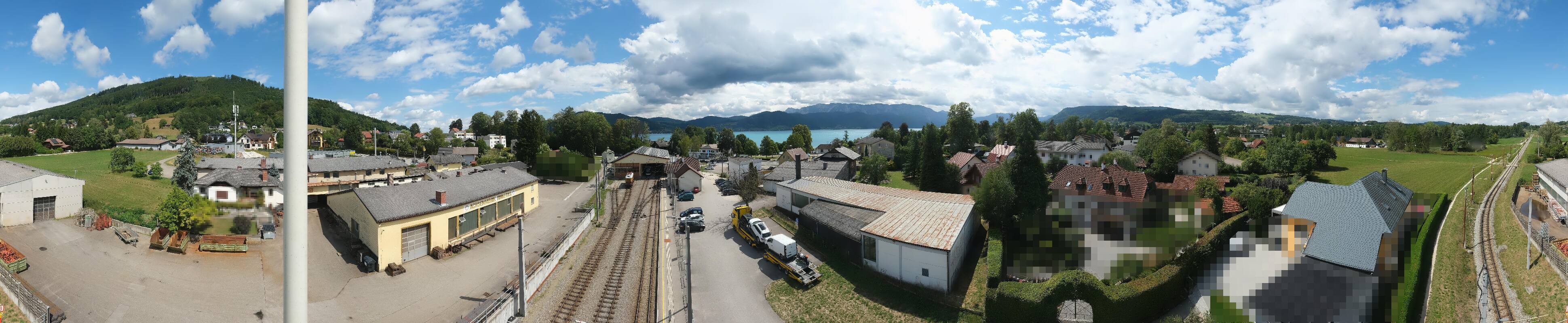 Archiv Foto Webcam Bahnhof am Attersee
