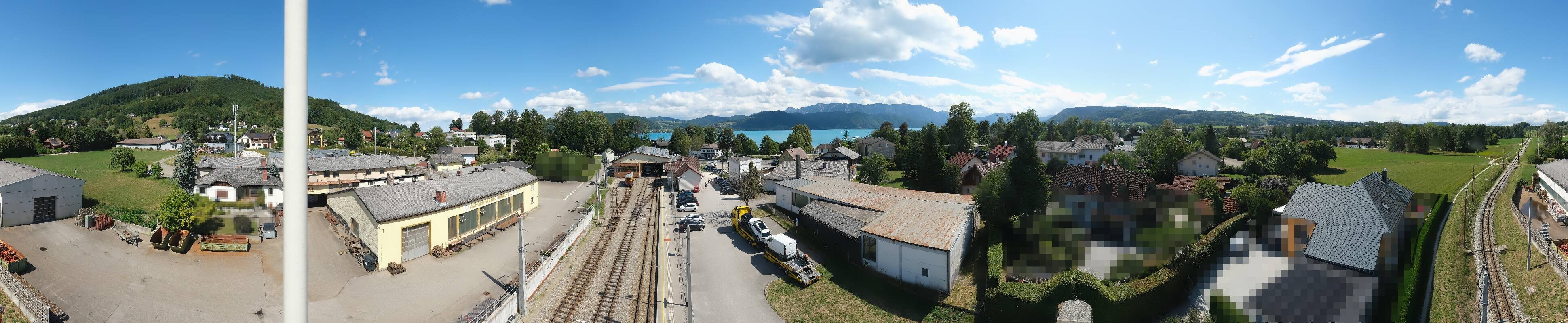 Archiv Foto Webcam Bahnhof am Attersee