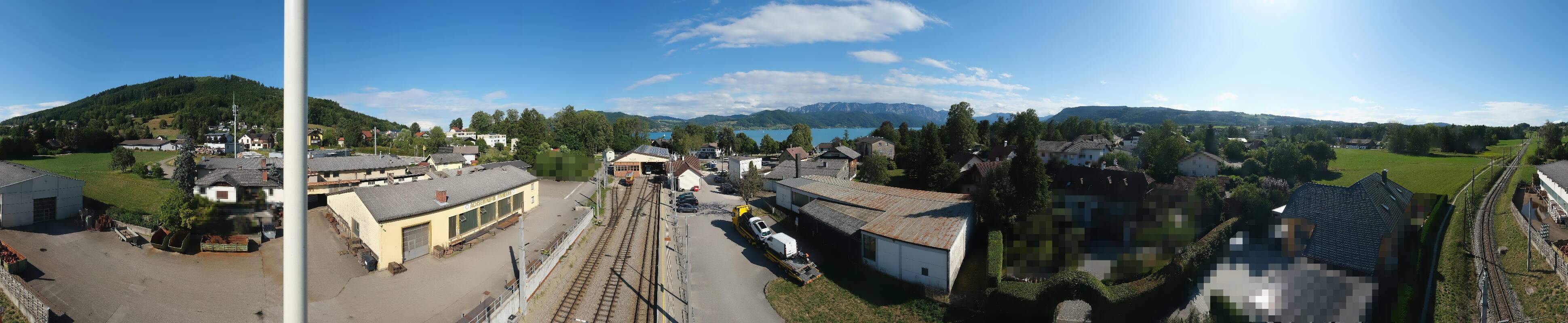 Archiv Foto Webcam Bahnhof am Attersee