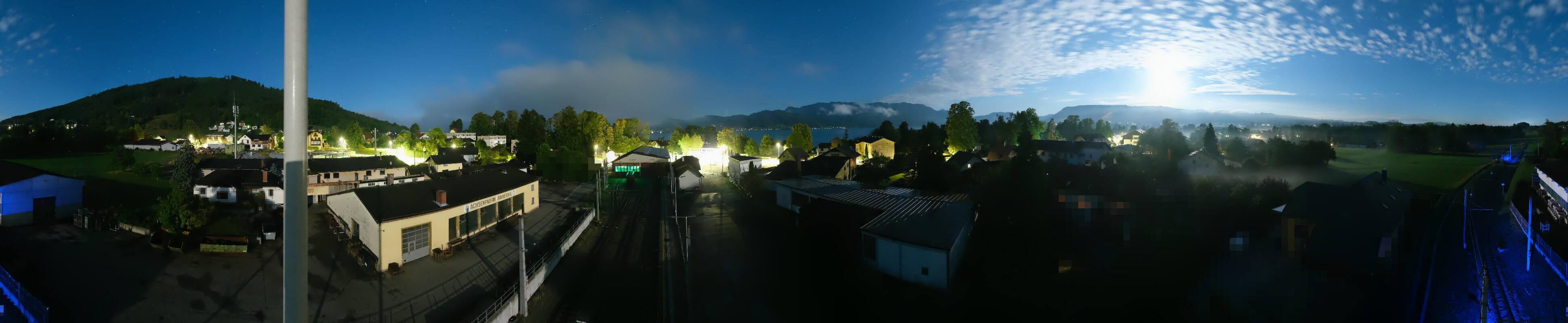 Archived image Webcam Train station at Attersee