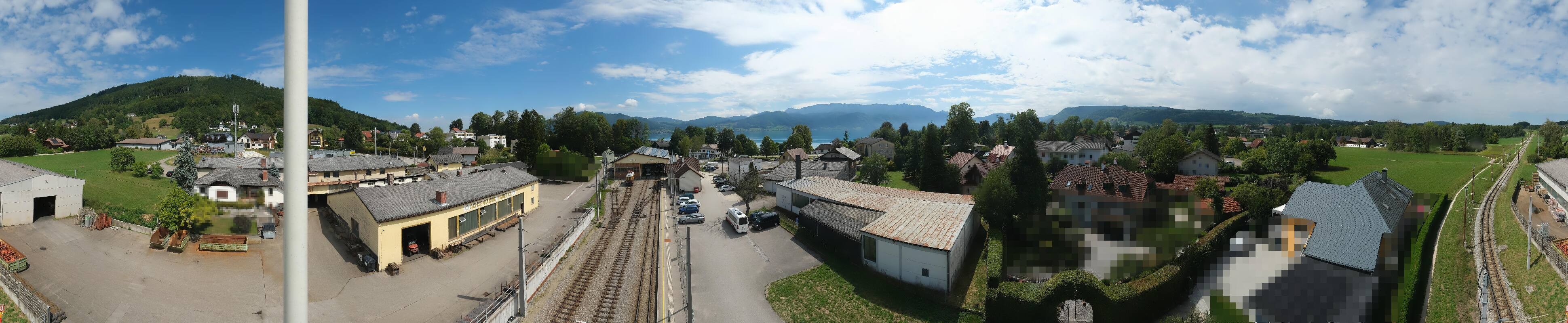 Archived image Webcam Train station at Attersee