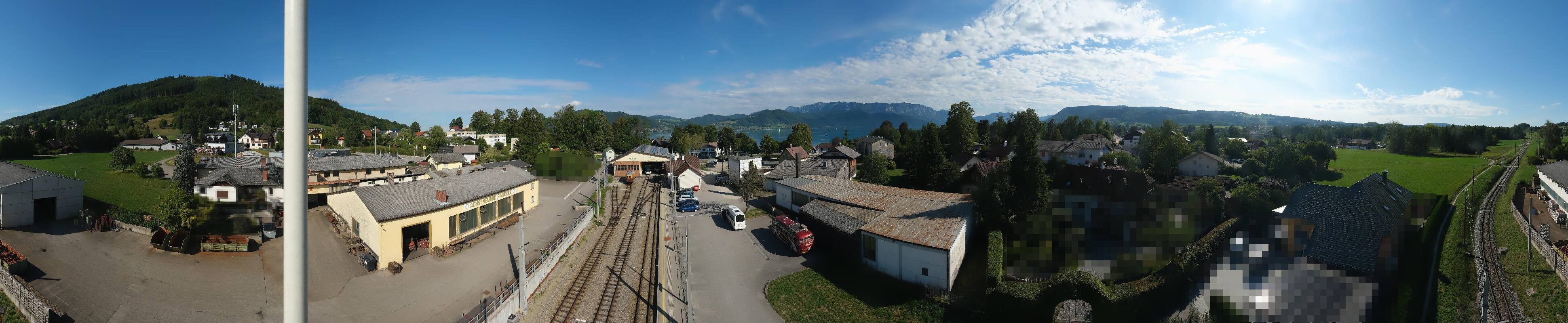Archived image Webcam Train station at Attersee