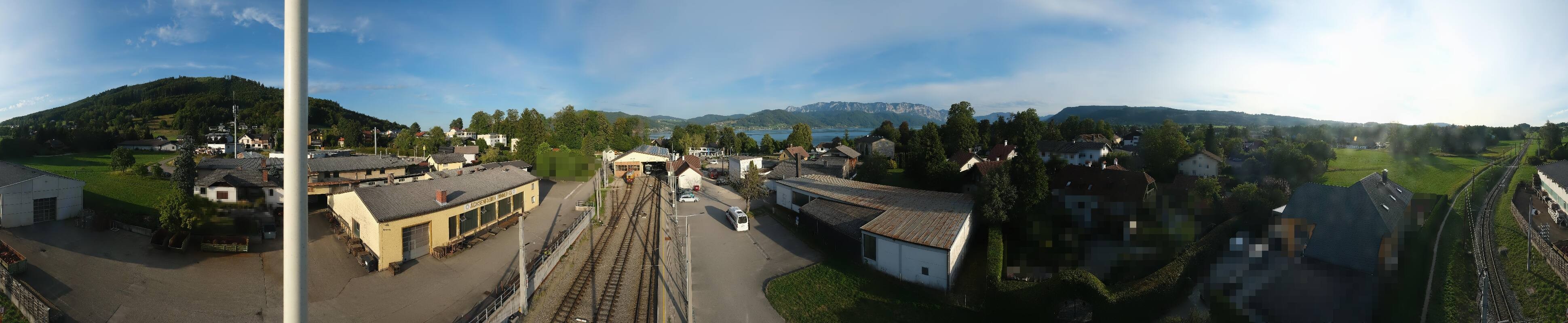 Archived image Webcam Train station at Attersee