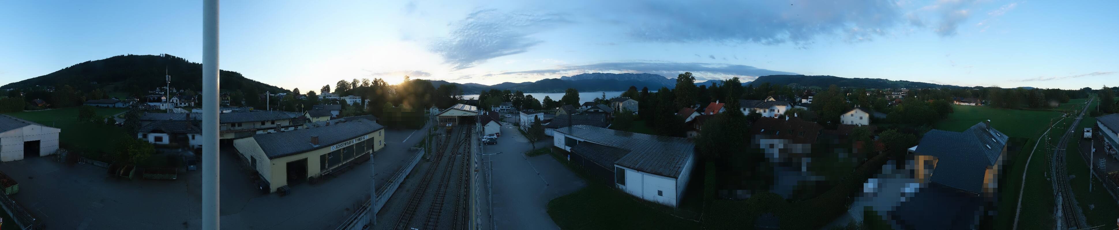 Archiv Foto Webcam Bahnhof am Attersee