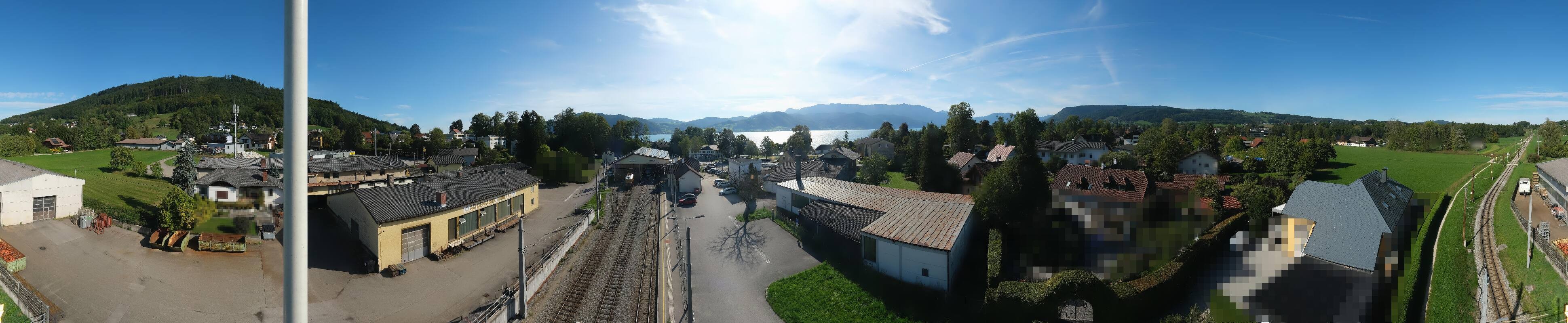 Archiv Foto Webcam Bahnhof am Attersee