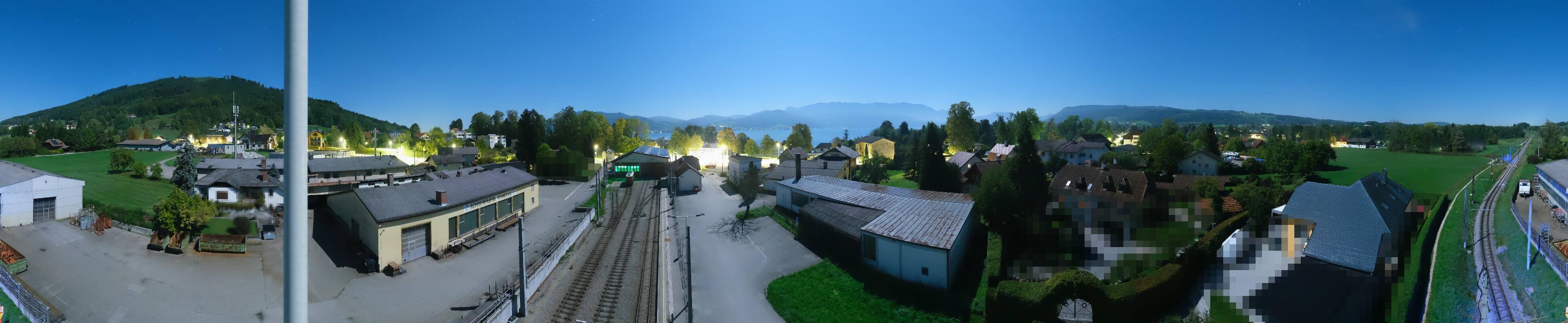 Archiv Foto Webcam Bahnhof am Attersee