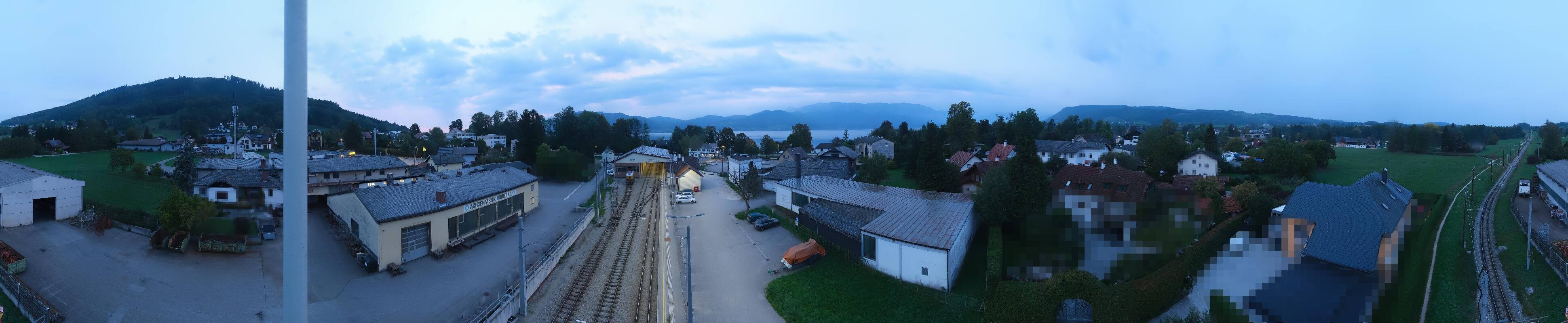 Archived image Webcam Train station at Attersee