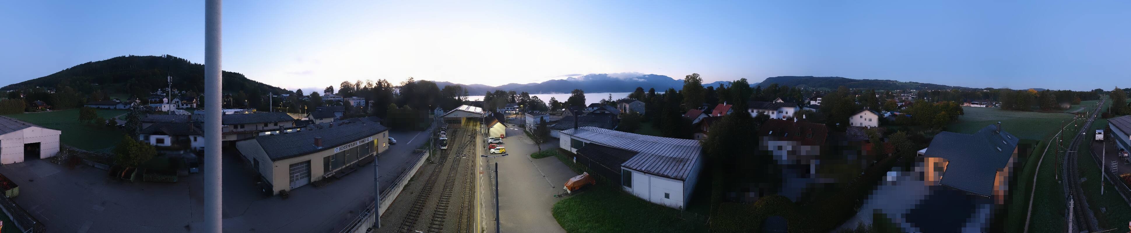 Archived image Webcam Train station at Attersee